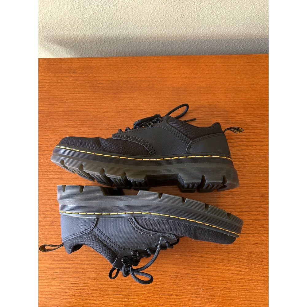 Dr. Martens Reeder Black Extra Tough Utility Shoes Mens 8 Womens 9 Low Top - Picture 2 of 7
